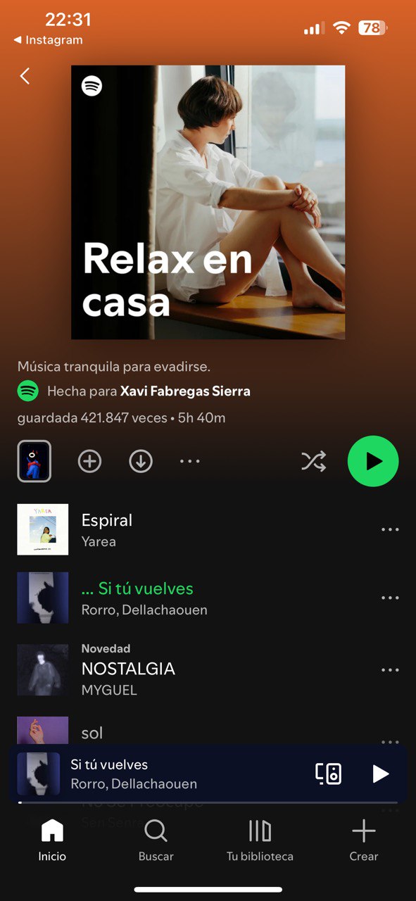 Relax en casa · Spotify